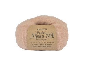 Drops Brushed Alpaca silk 20 Rožinis smėlis