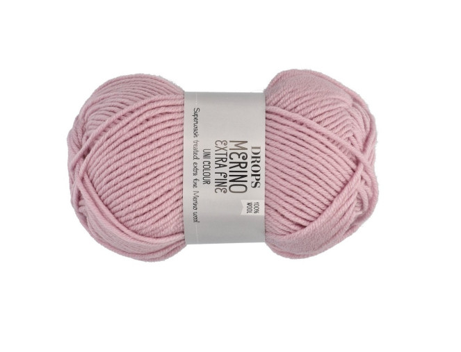 Drops Merino extra fine 40 Pudros rožinė