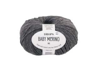 Drops baby merino 20 Tamsiai pilka Drops baby merino 20 Tamsiai pilka