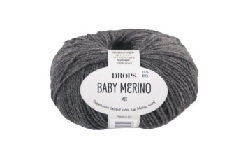 Drops baby merino 20 Tamsiai pilka