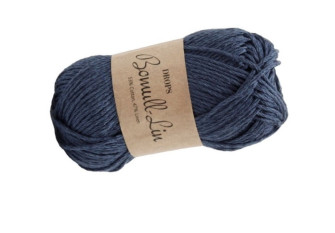 Drops Bomull Lin 21 Tamsiai mėlyna