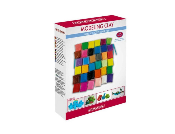 Modelino - plastilino rinkinys 36vnt.