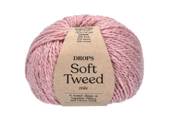 Drops Soft tweed 12 Rožinė