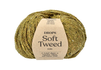 Drops Soft tweed 16 Žalia
