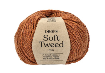 Drops Soft tweed 18 Oranžinė