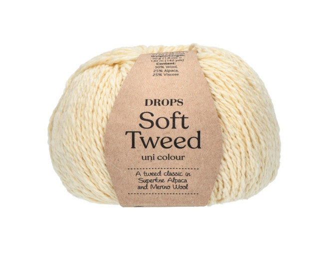 Drops Soft tweed 01 Ekru