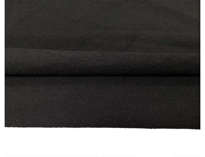 Knitted fabric Black 270gr/kv.m. pigiau