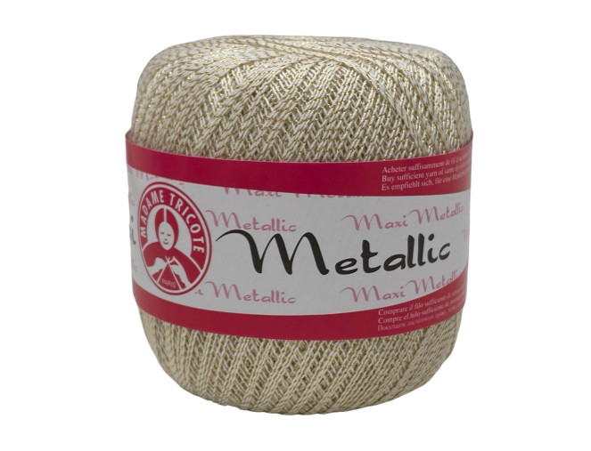 Crochet yarn MAXI METALLIC 100gr | 540m | 9 colours