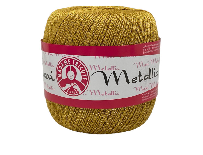 Crochet yarn MAXI METALLIC 100gr | 540m | 9 colours