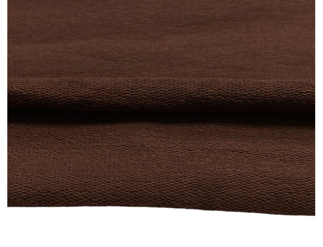 Knitted fabric Chocolate brown 270gr/kv.m.