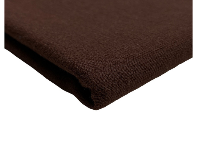 Knitted fabric Chocolate brown 270gr/kv.m. pigiau