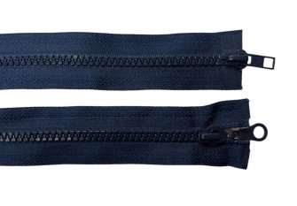 Back, plastic zipper No.5 | 85cm Dark blue