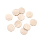 Wooden beads flat 20mm 20pcs