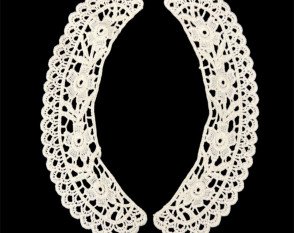 Prisiuvama apykaklė Kreminė