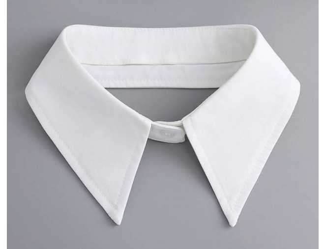 Sew-on collar White