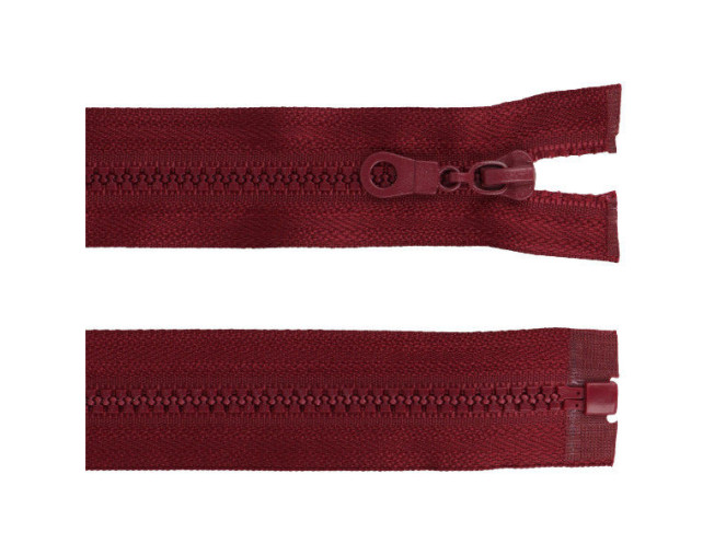 Plastikinis užtrauktukas 80cm Bordo