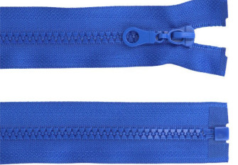 Plastic zip 55cm Blue