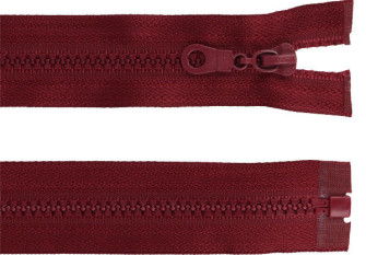 Plastic zipper 50cm Bordeaux