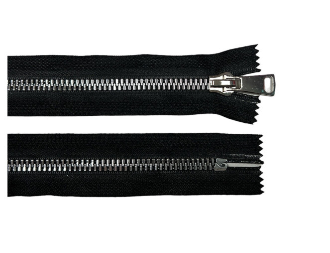 Decorative plastic zipper 16cm Black No.8
