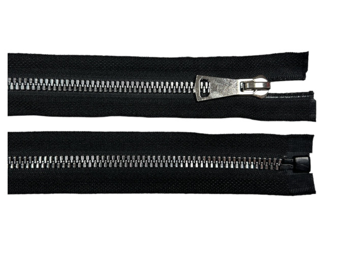 Decorative plastic zipper 70cm Black No.8