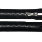 Decorative plastic zipper 70cm Black No.8