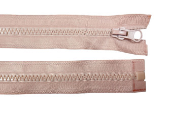 Plastic zipper 45cm Ash pink