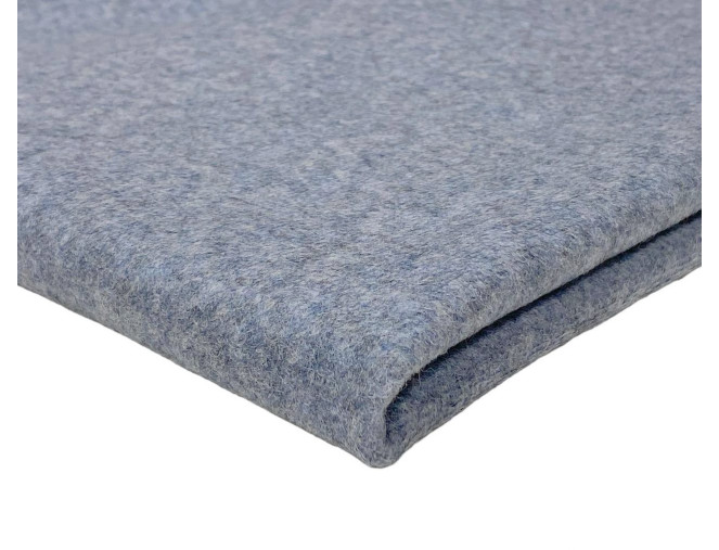 Knitted jersey with wool Grey melange