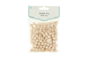 Mediniai karoliukai 10mm 40g