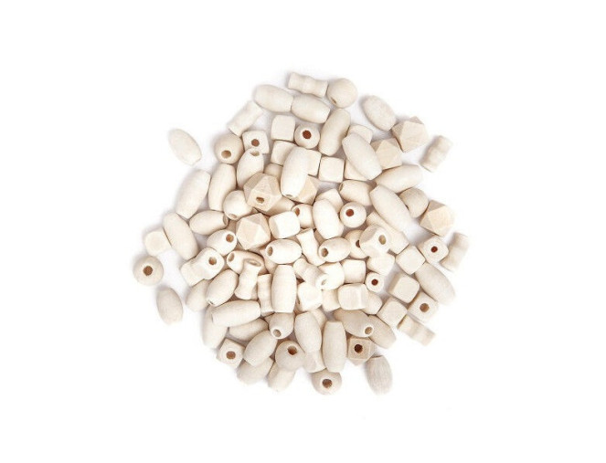 Wooden beads Mix 50g