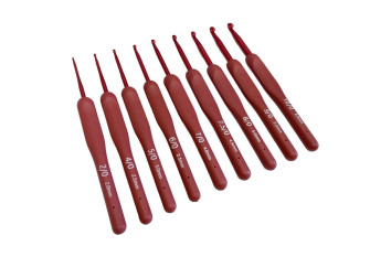 Aluminium pouch set with rubber handle Bordeaux