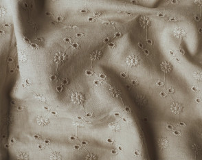 Siuvinėta medvilnė Pilka smėlio Siuvinėta medvilnė Pilka smėlio