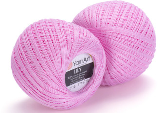 YarnArt LILY 319 Rožinė
