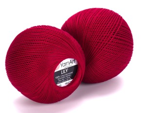 YarnArt LILY 5020 Raudona