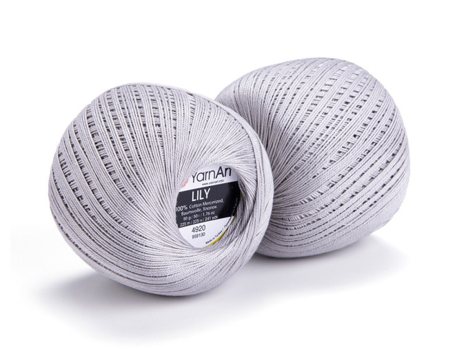 YarnArt LILY 4920 Šviesiai pilka