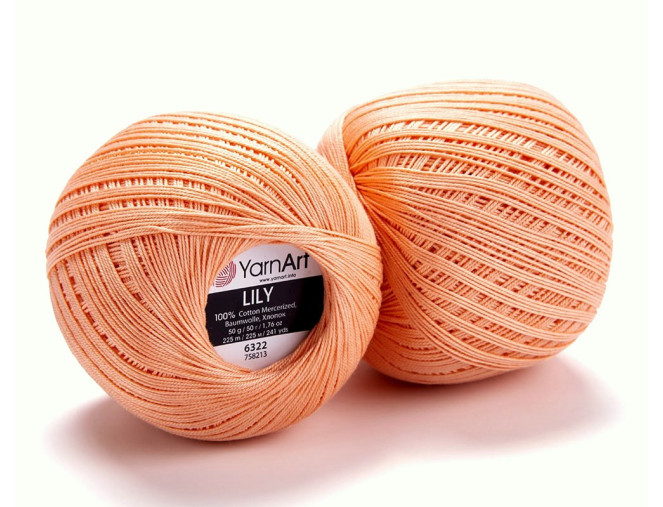 YarnArt LILY 6322 Persikinė