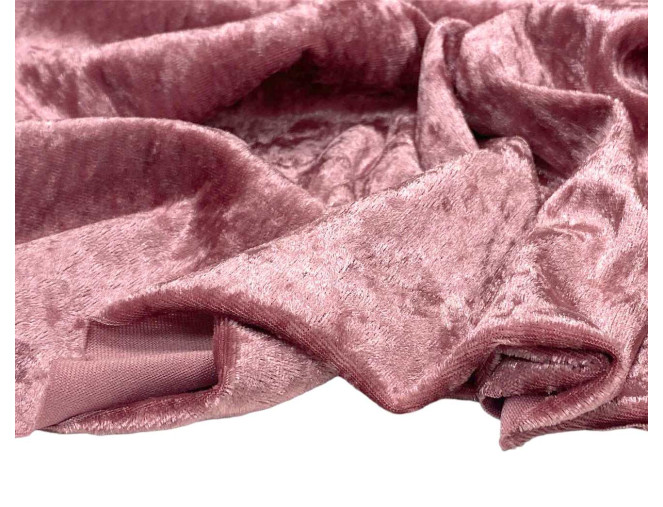 Glamžytas aksomas Pelenų rožinė pigiau