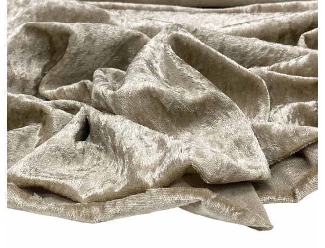 Glamžytas aksomas Smėlio plonesnis pigiau