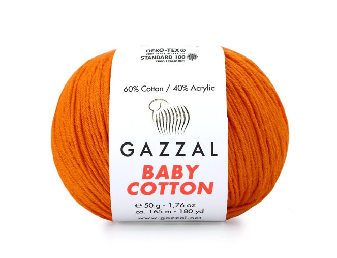Gazzal Baby Cotton 3419 Oranžinė