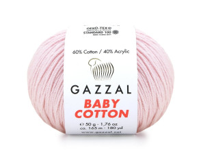 Gazzal Baby Cotton 3411 Šviesiai rožinė Gazzal Baby Cotton 3411 Šviesiai rožinė
