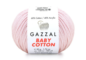 Gazzal Baby Cotton 3411 Šviesiai rožinė