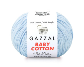 Gazzal Baby Cotton 3429 Šviesiai mėlyna Gazzal Baby Cotton 3429 Šviesiai mėlyna
