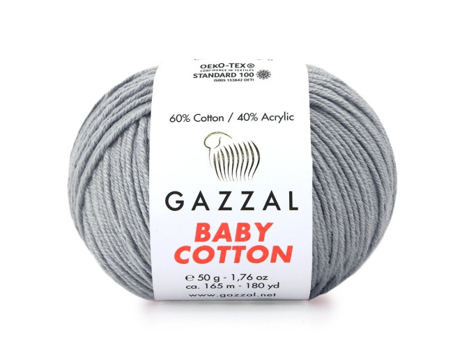 Gazzal Baby Cotton 3430 Pilka