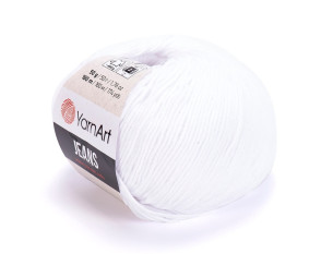 YarnArt Jeans 62 Balta YarnArt Jeans 62 Balta