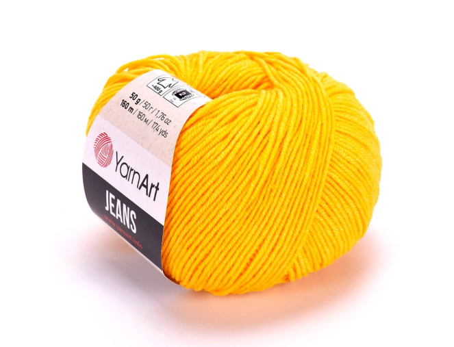YarnArt Jeans 35 Geltona