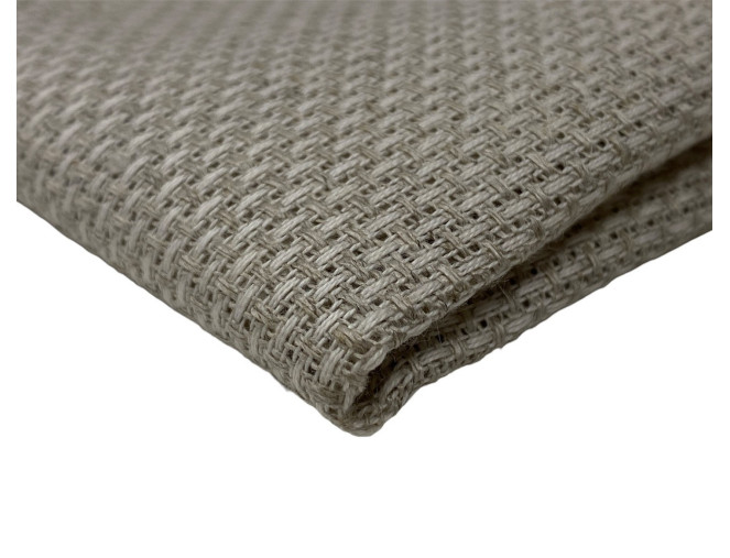 Lininis siuvinėjimo audinys Kanva 14ct Smėlio