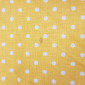 Cotton - canvas White polka dots in yellow BROKUOTA internetu