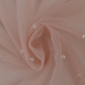 Tulle with beads Ash pink