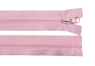 Plastikinis užtrauktukas 85cm Šviesiai rožinė