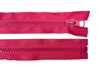 Plastic zip 85cm Bright pink