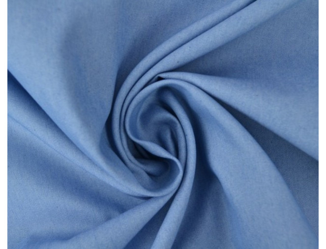 Plonas džinsinis audinys Šviesiai mėlyna